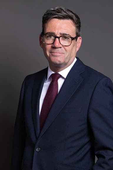 Official portrait photograph of Andy Burnham