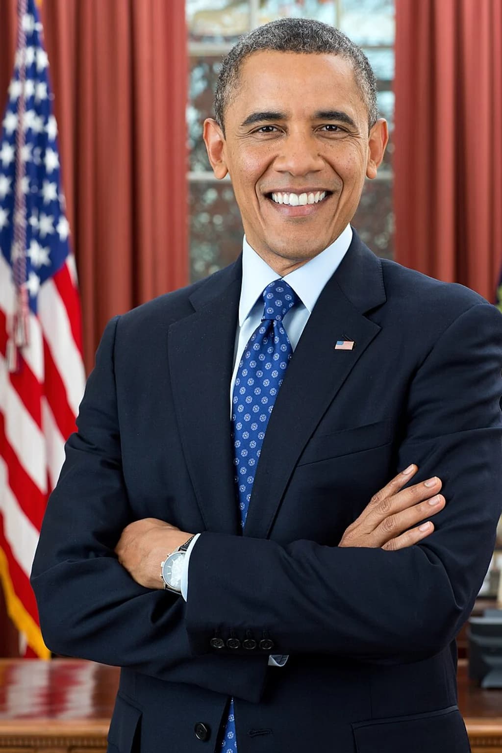 Official portrait photograph of Barack Obama