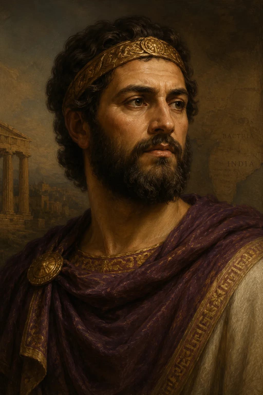 Portrait of Bessus in Persian noble dress
