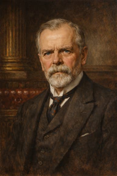 AI-generated portrait of Bonar Law in formal Edwardian attire