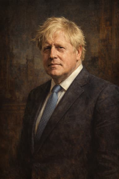 Portrait of Boris Johnson in formal ministerial attire