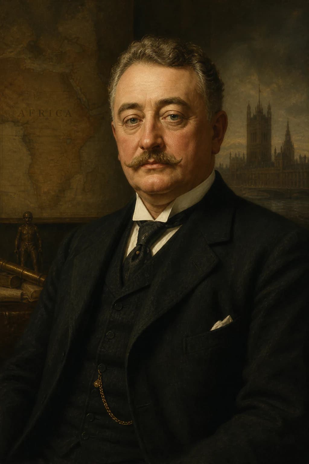 AI-generated portrait of Cecil Rhodes