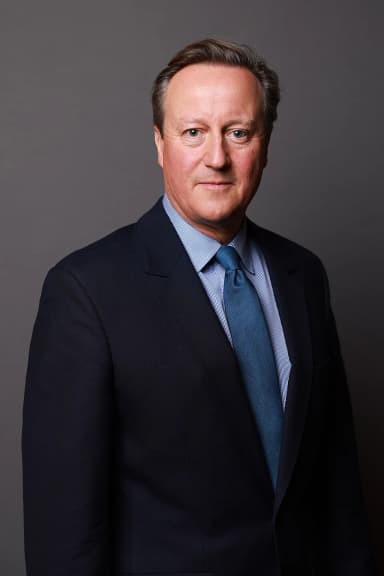 Official portrait photograph of David Cameron