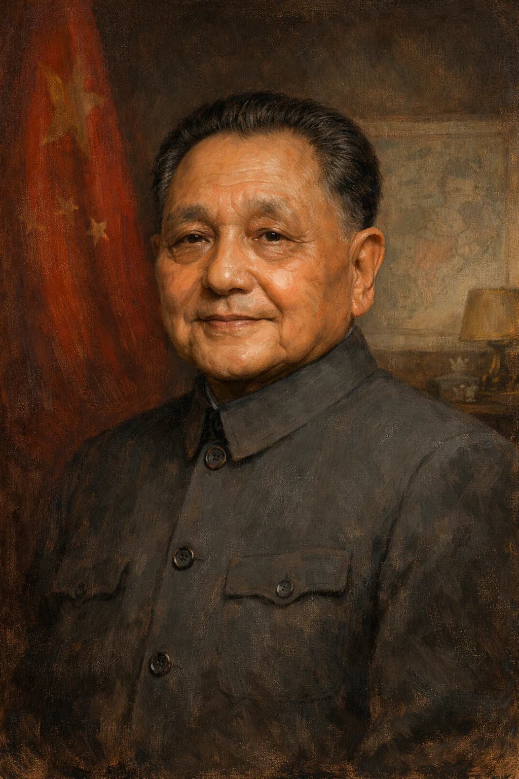 Portrait of Deng Xiaoping in formal attire