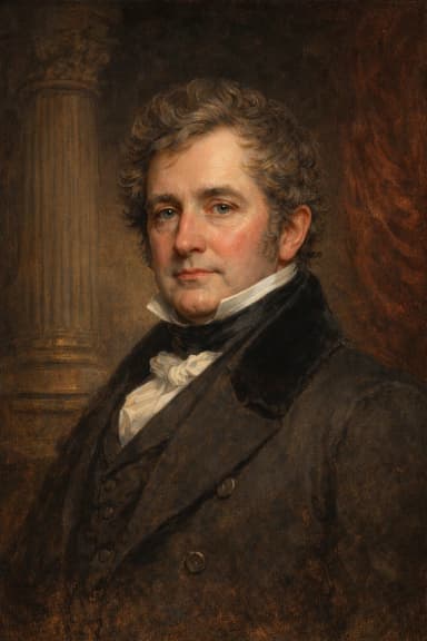 AI-generated portrait of Viscount Goderich in formal Regency-era attire