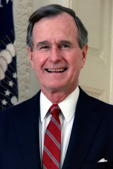 Portrait photograph of George H. W. Bush