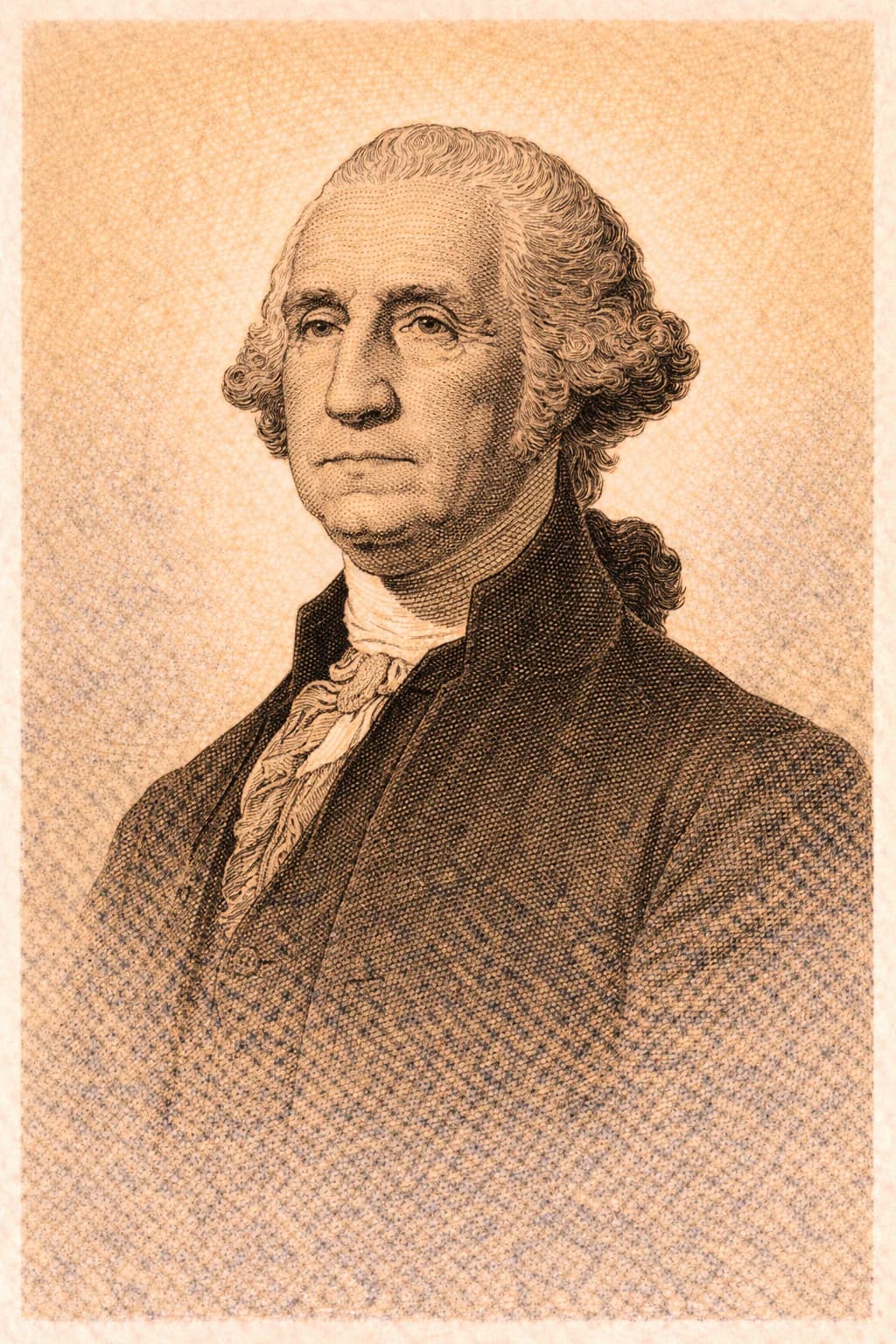 Portrait of George Washington in formal revolutionary attire