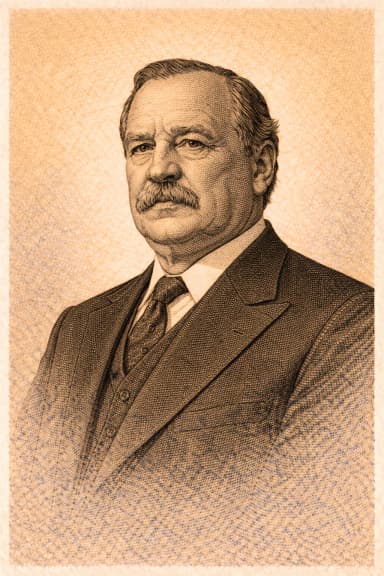Portrait of Grover Cleveland in formal presidential attire