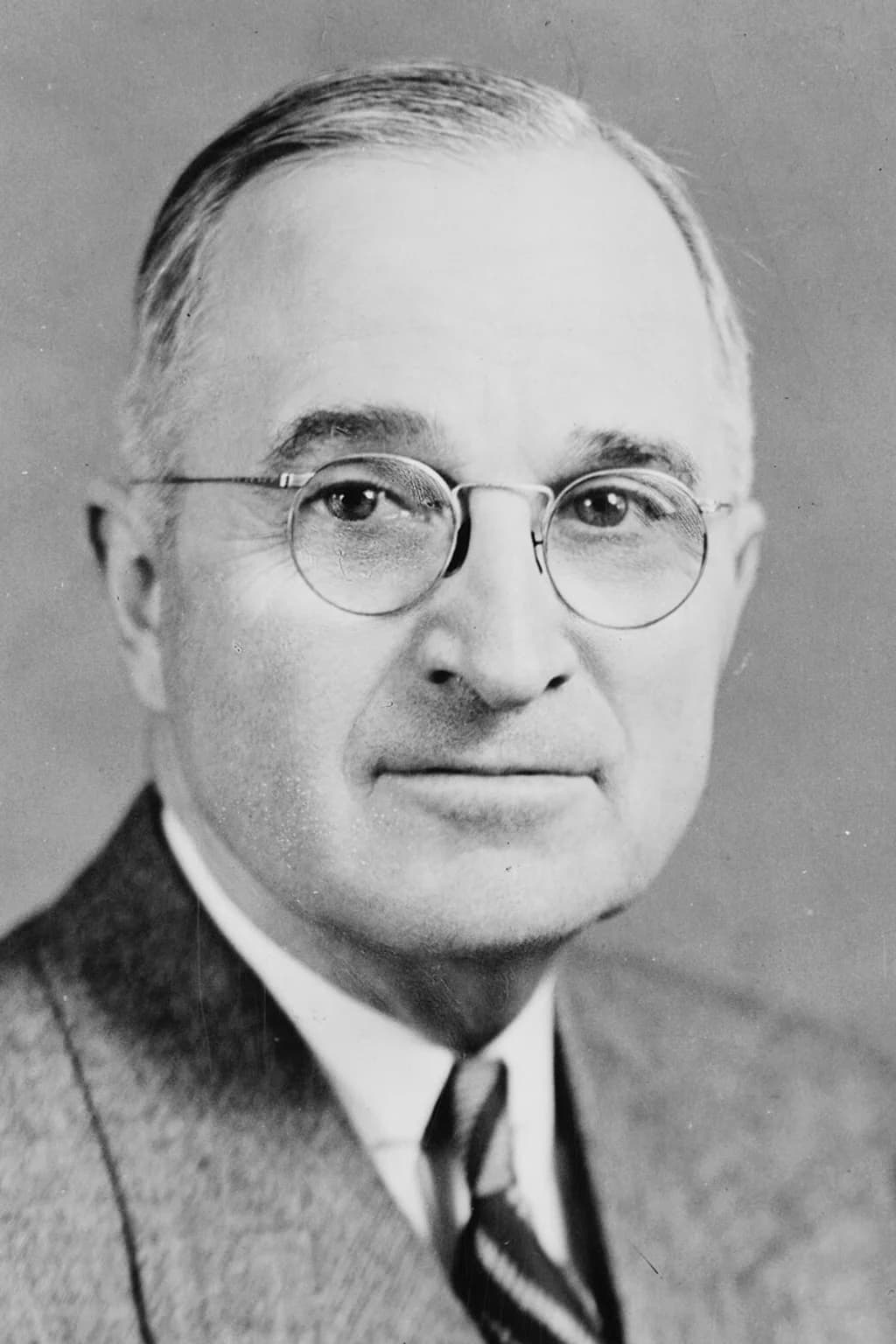 Portrait photograph of Harry S Truman