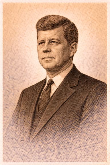 Portrait of John F. Kennedy in formal presidential attire