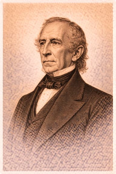 Portrait of John Tyler in formal presidential attire
