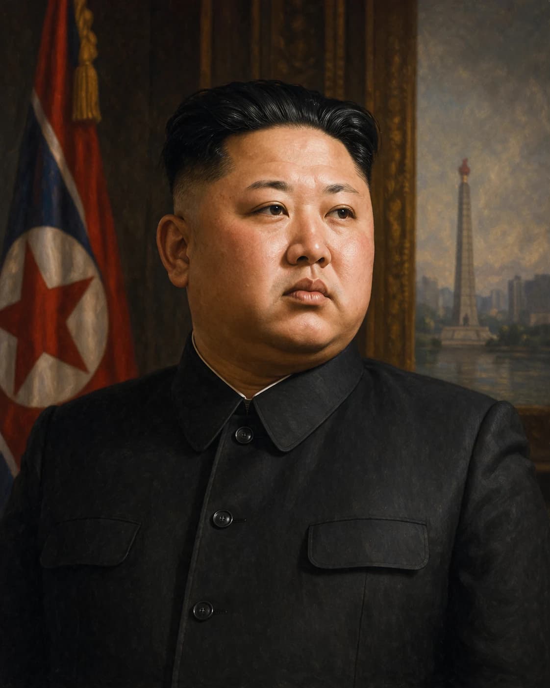 Portrait of Kim Jong Un