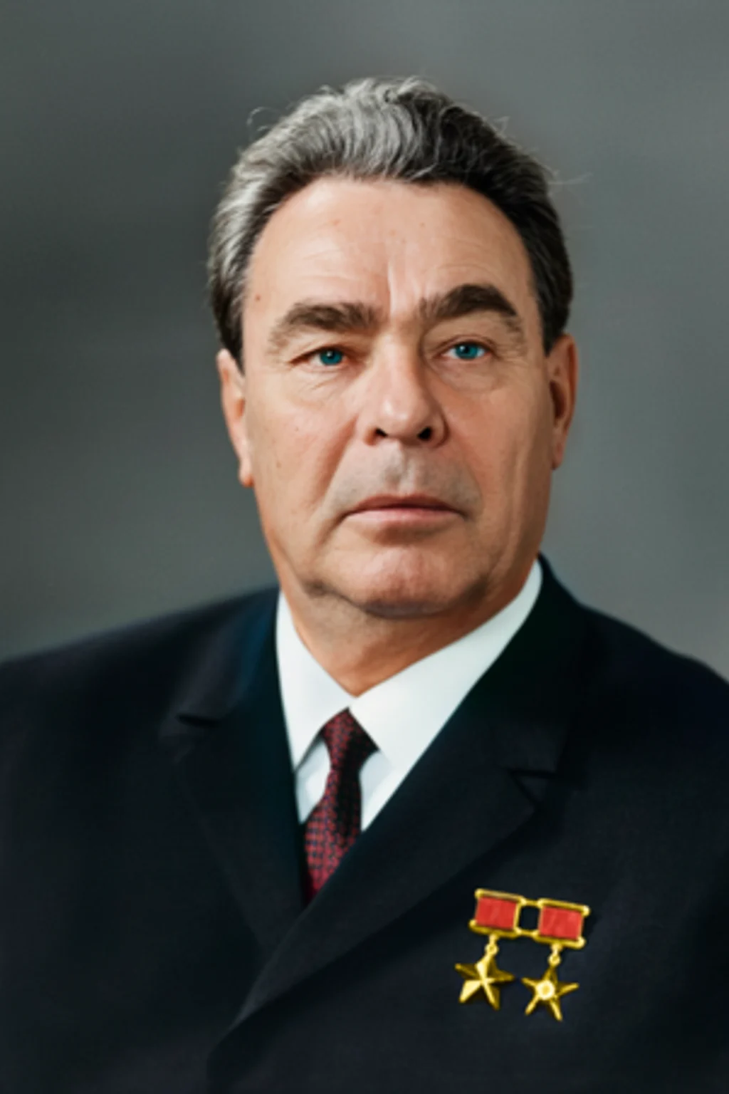 Portrait photograph of Leonid Brezhnev