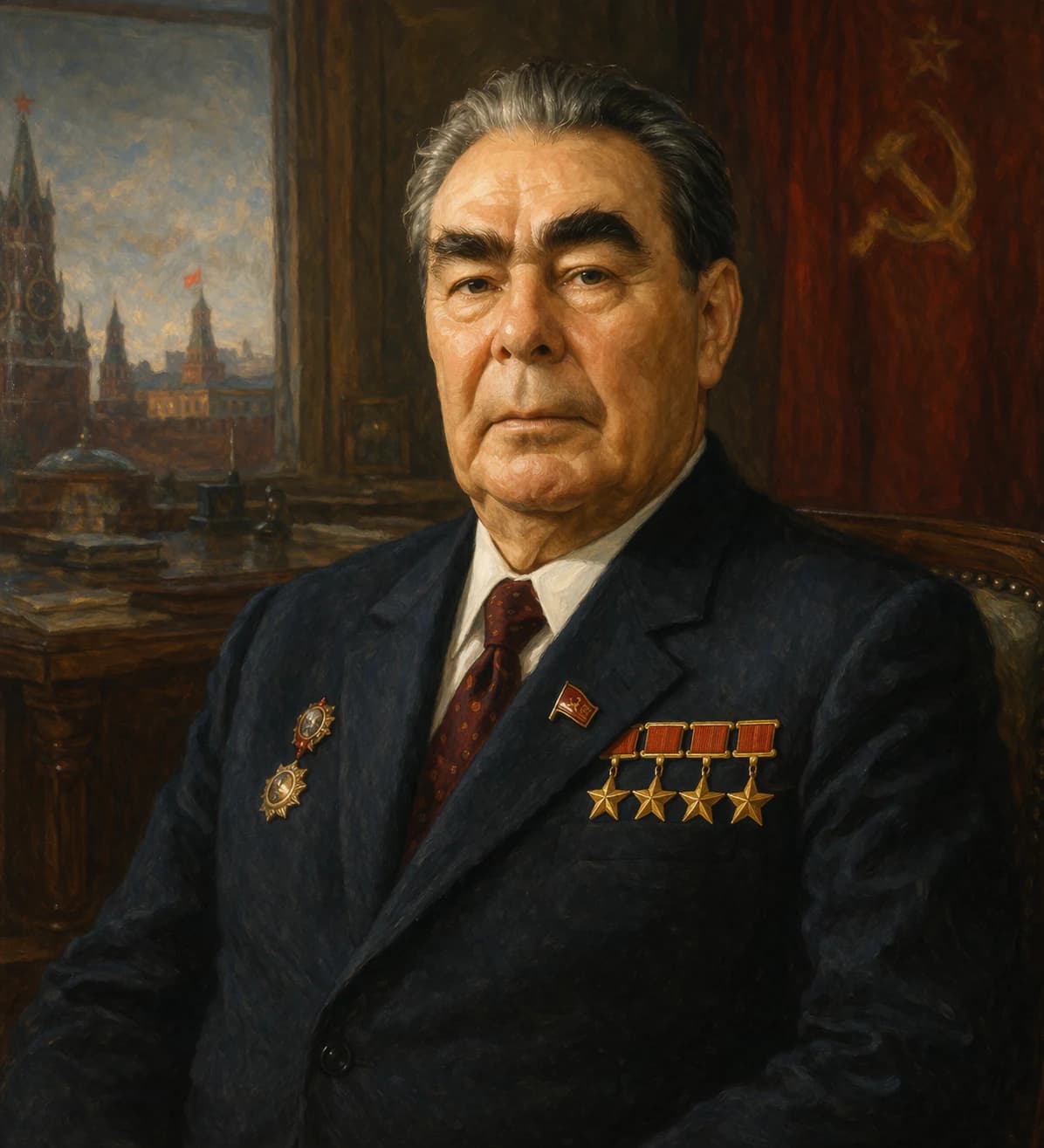 Portrait of Leonid Brezhnev