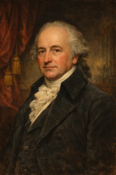 AI-generated portrait of Lord Grenville in formal Georgian attire