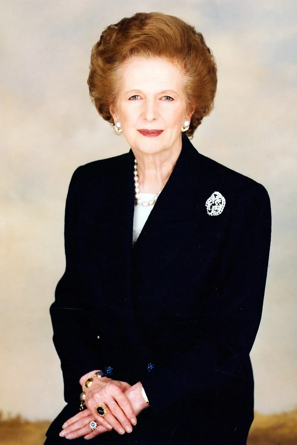 Portrait photograph of Margaret Thatcher