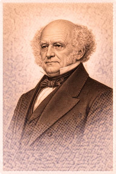 Portrait of Martin Van Buren in formal presidential attire