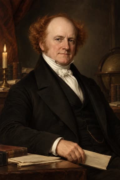 AI-generated portrait of Martin Van Buren in formal presidential attire