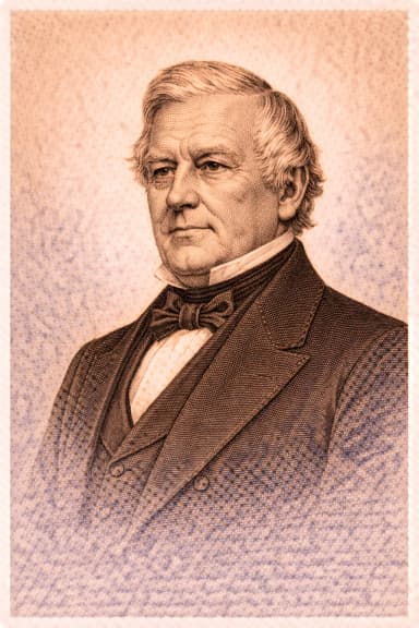 Portrait of Millard Fillmore in formal presidential attire