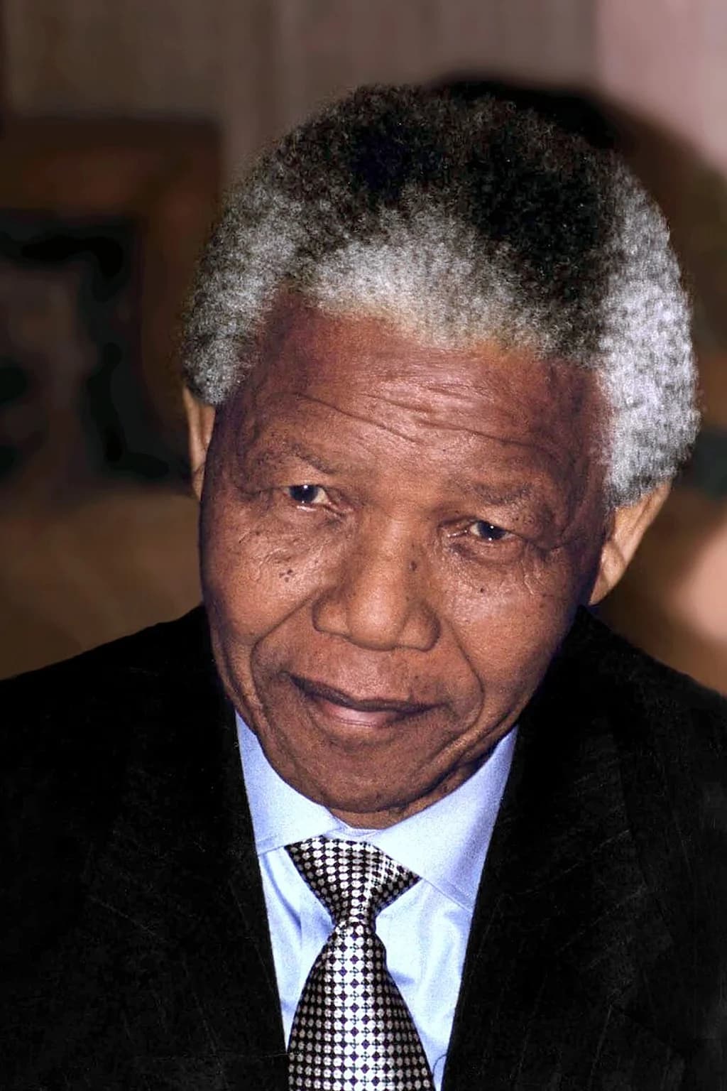 Portrait photograph of Nelson Mandela