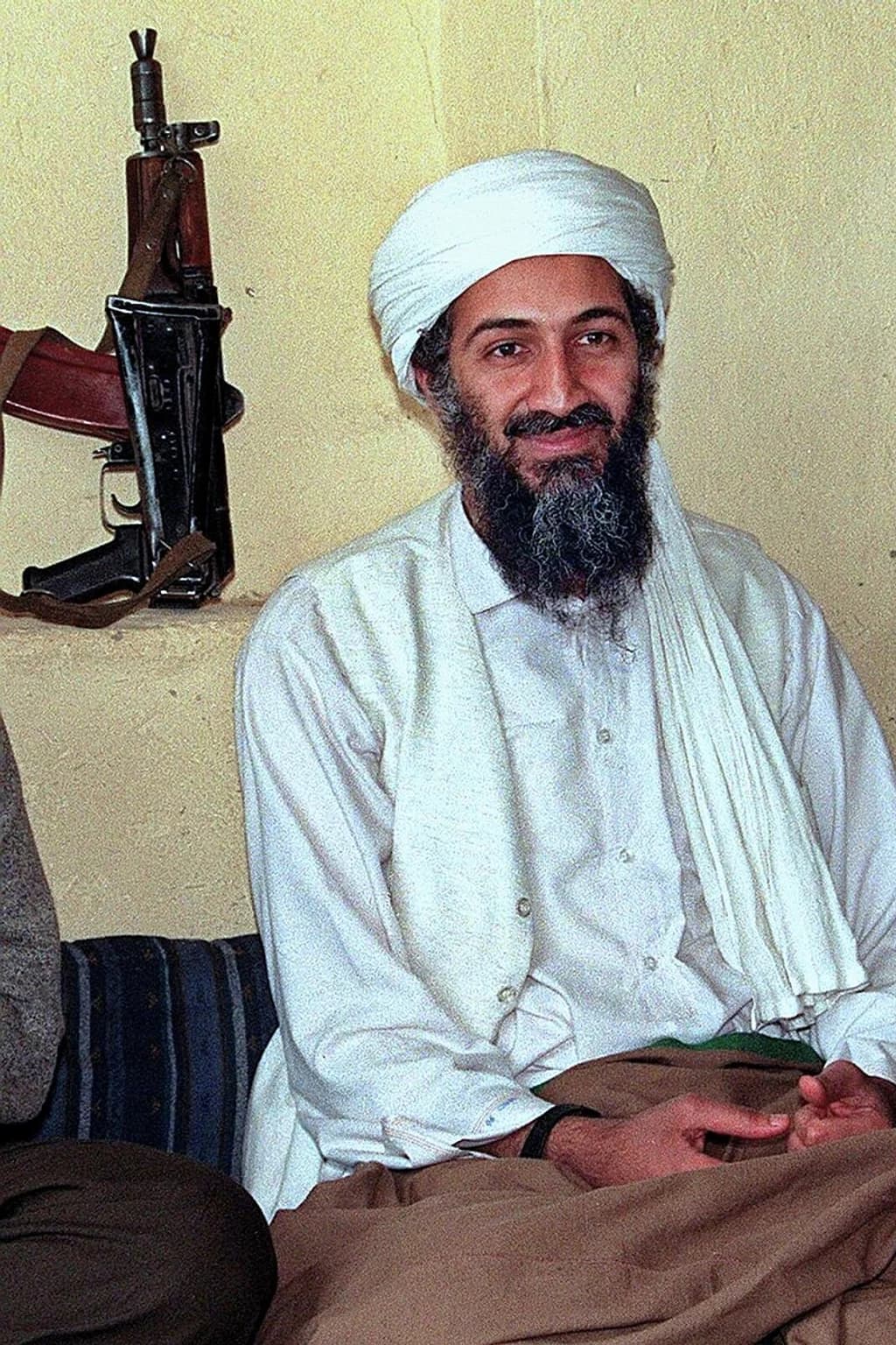 Portrait photograph of Osama bin Laden