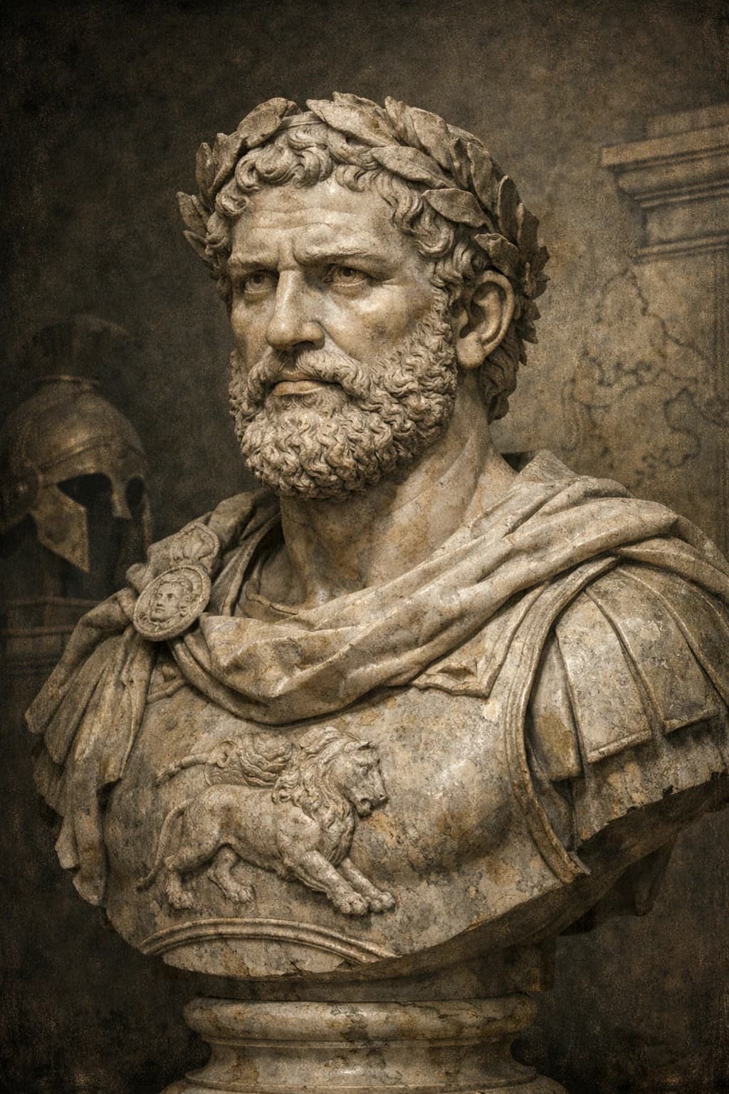 AI-generated portrait of Philip II of Macedon