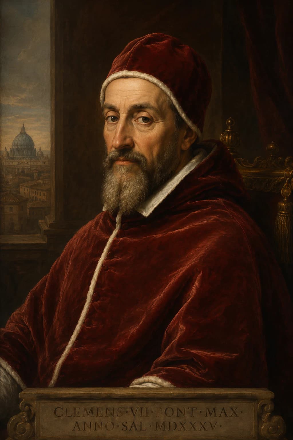 Portrait of Pope Clement VII in papal robes