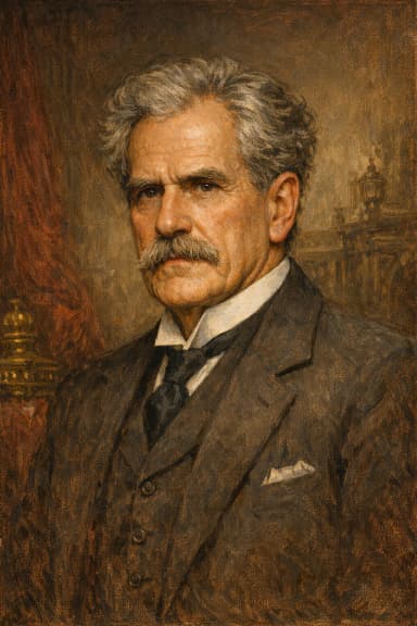 AI-generated portrait of Ramsay MacDonald in formal attire