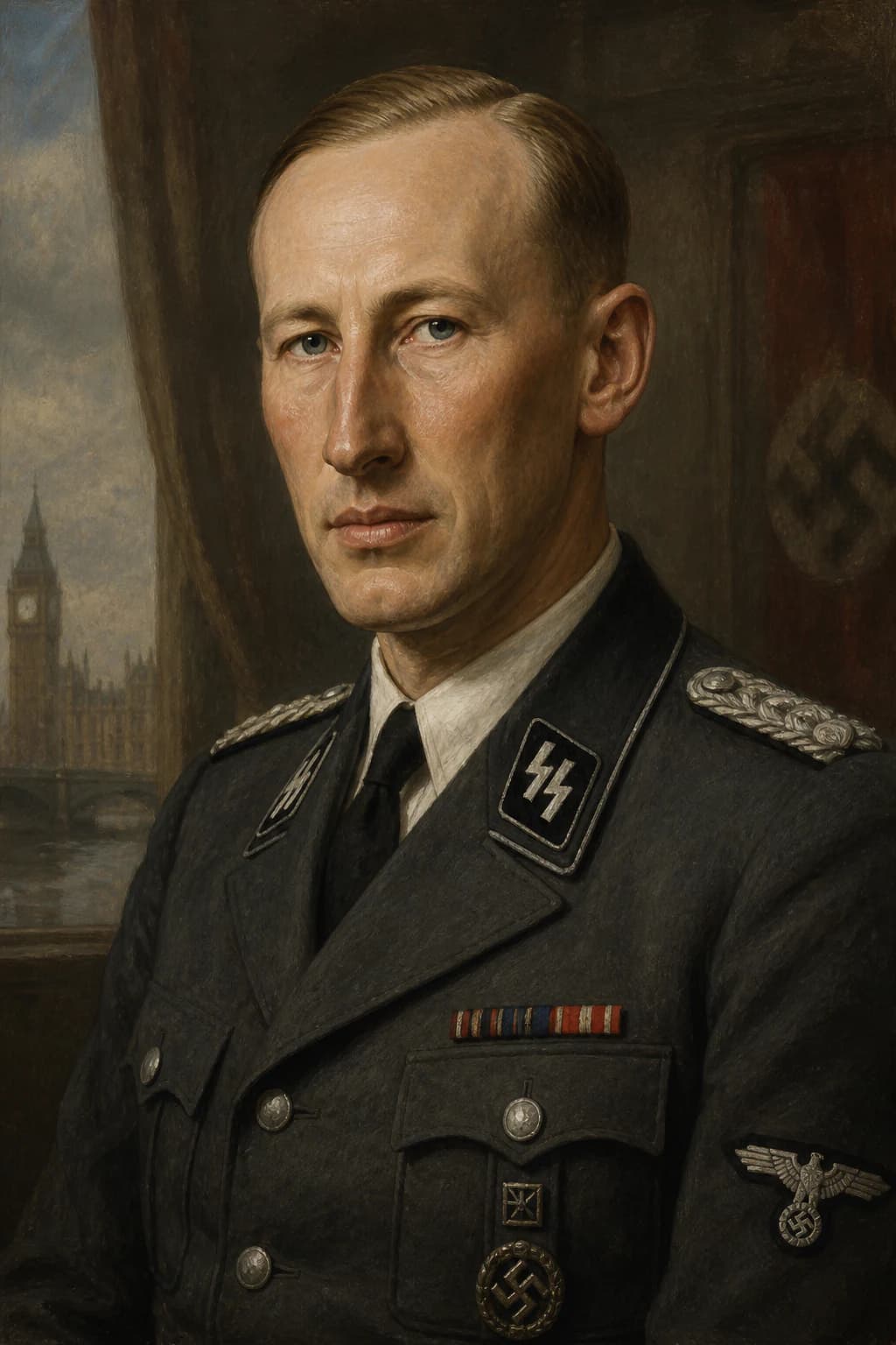 AI-generated portrait of Reinhard Heydrich
