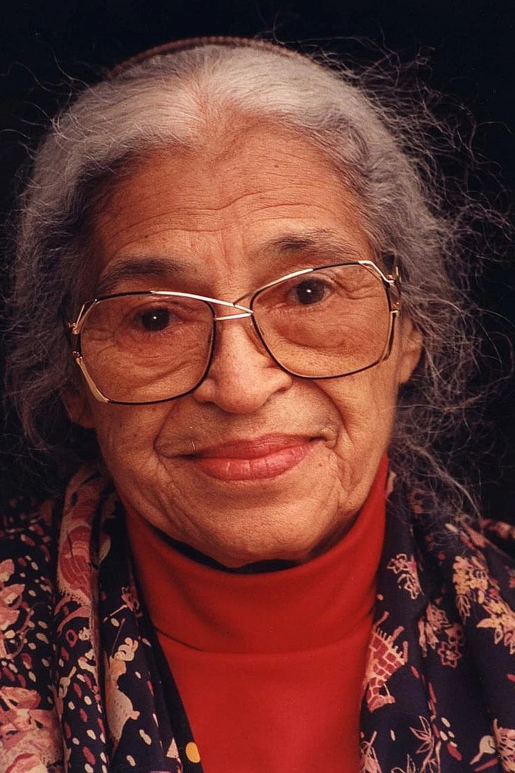 Rosa Parks in a photograph by John Mathew Smith.