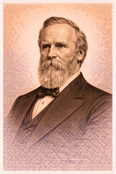 Portrait of Rutherford B. Hayes in formal presidential attire