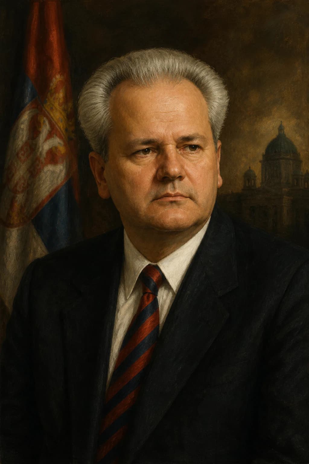 Portrait of Slobodan Milosevic