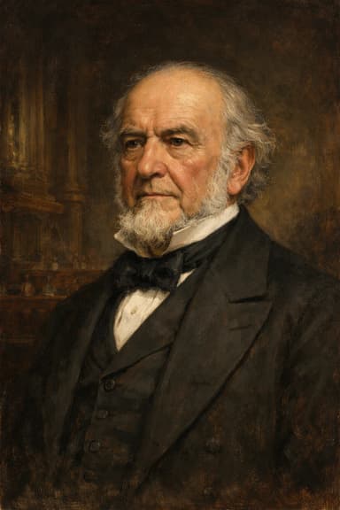 AI-generated portrait of William Ewart Gladstone in formal Victorian attire