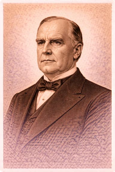 Portrait of William McKinley in formal presidential attire