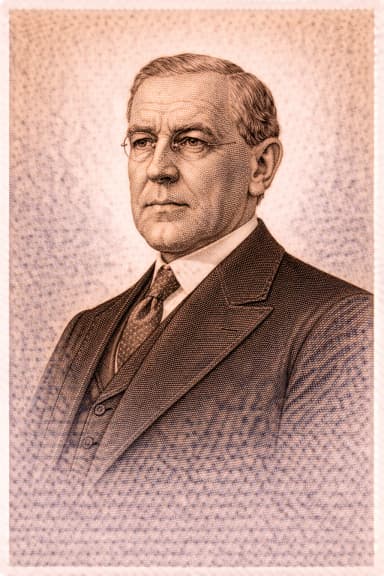 Portrait of Woodrow Wilson in formal presidential attire