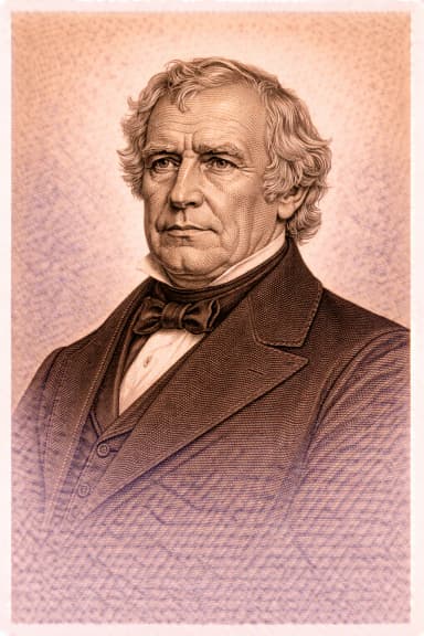 Portrait of Zachary Taylor in military uniform