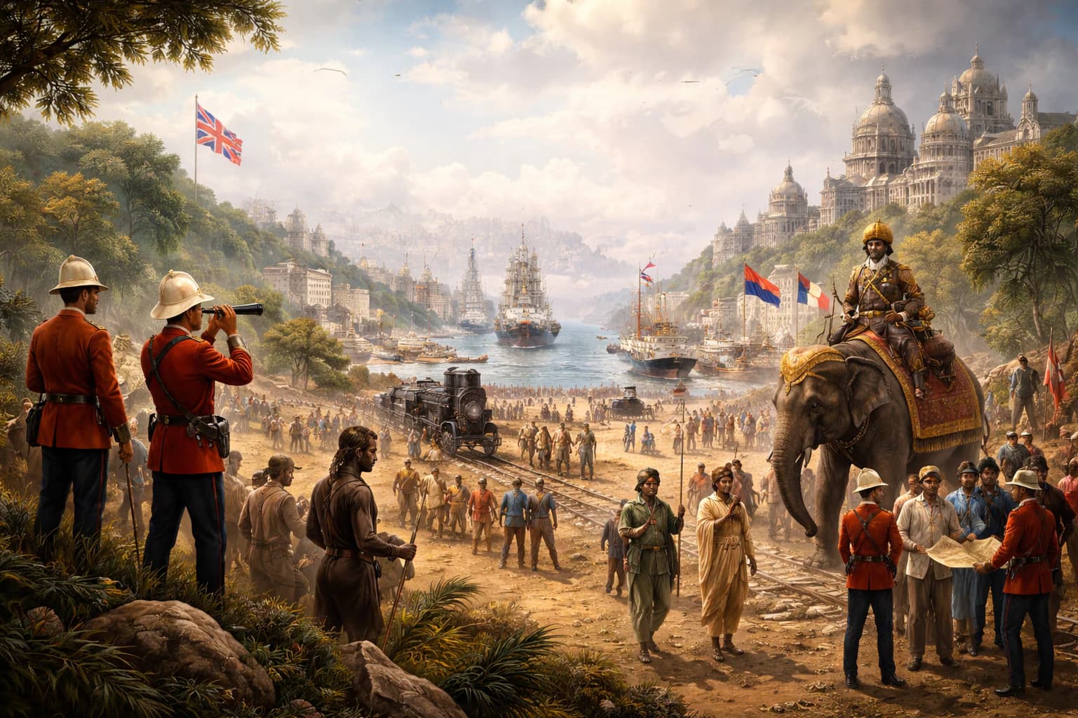 Imperial cities, ships and expanding routes across the world