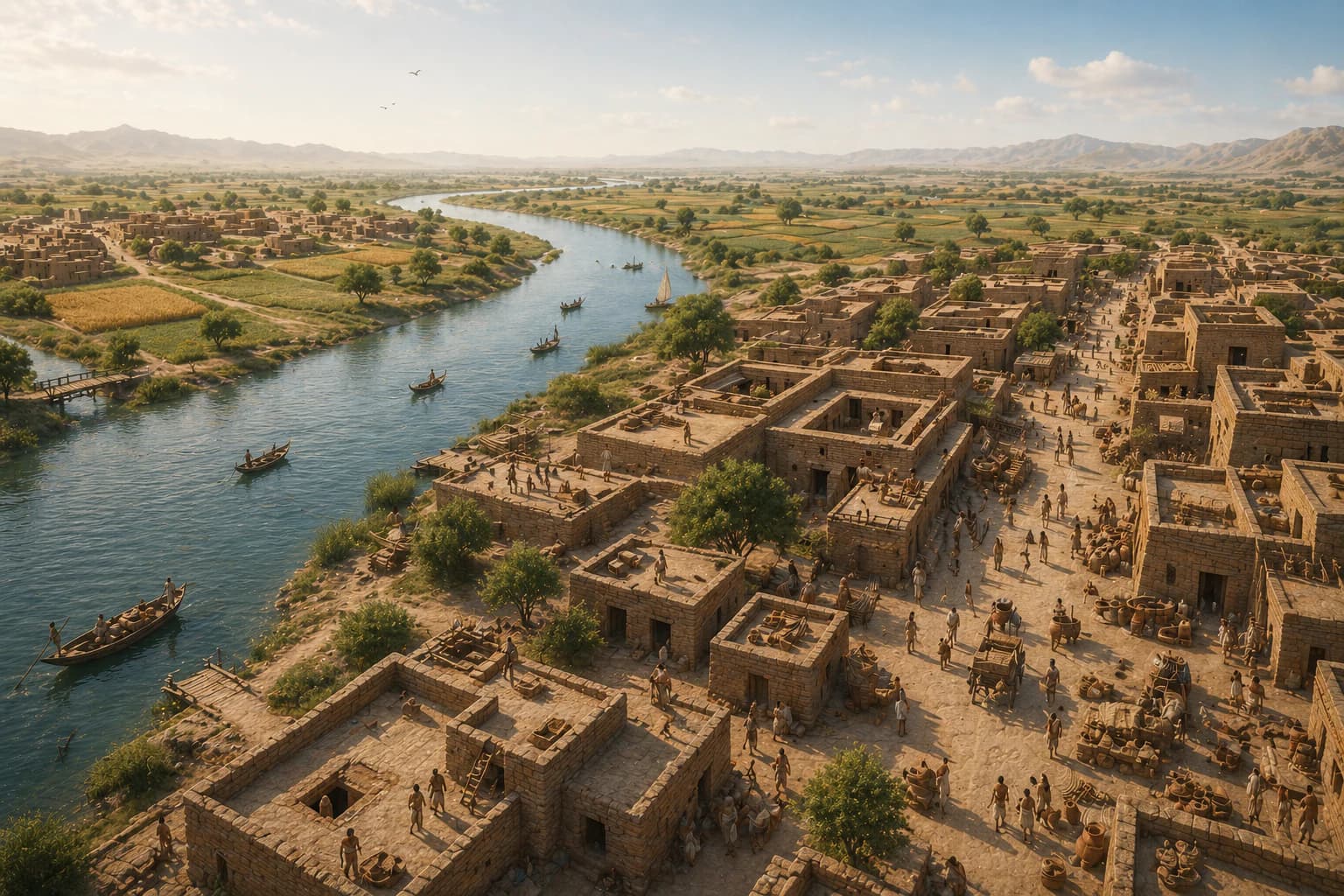 The planned cities and river plains of the ancient Indus Valley civilisation.