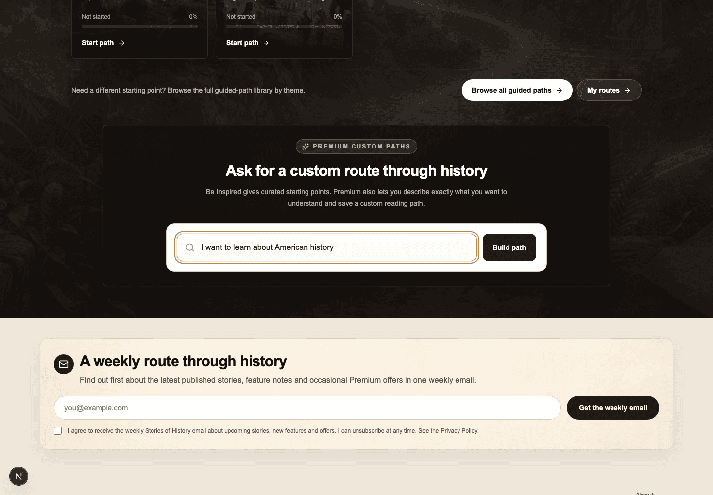 American History Search screenshot