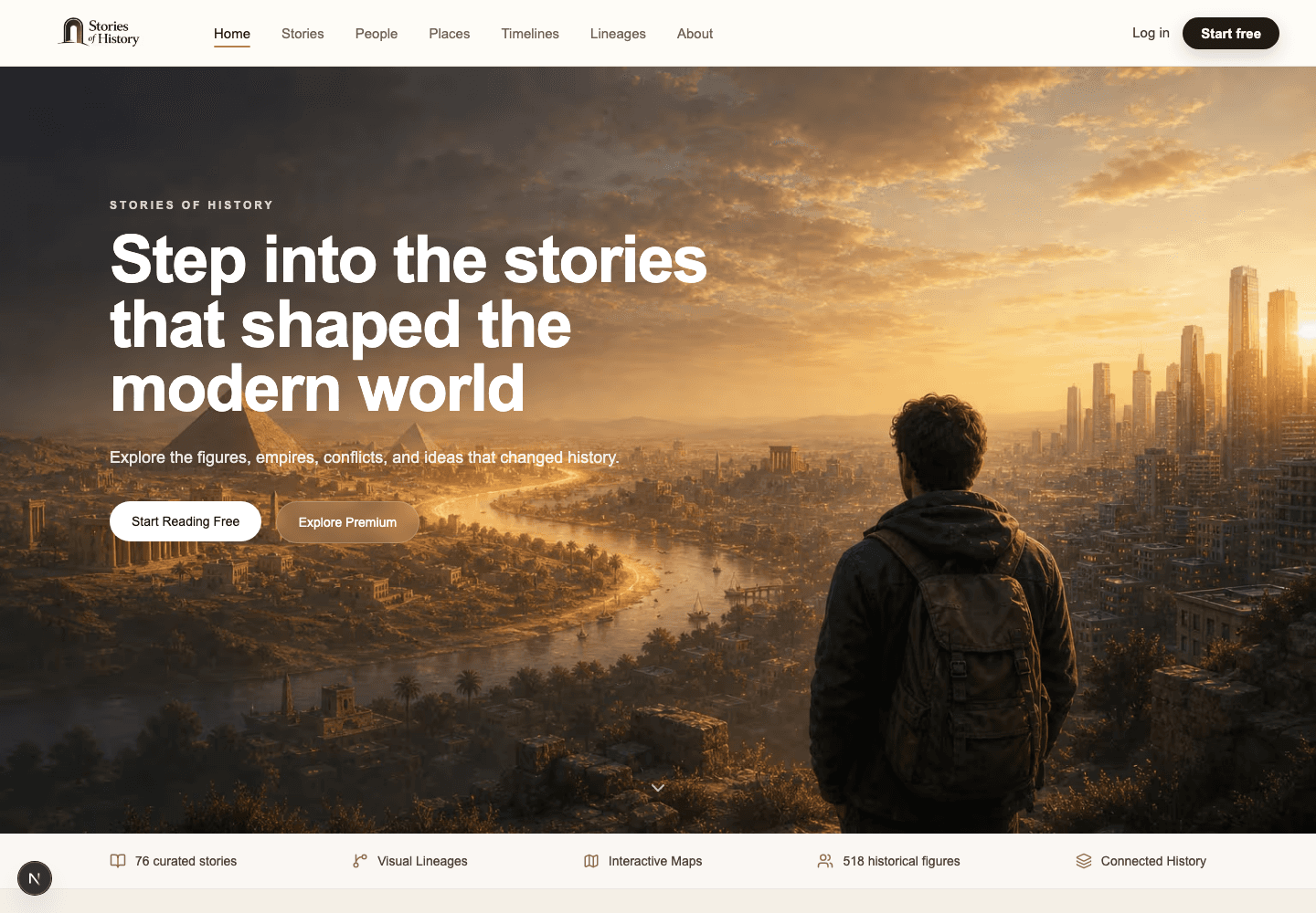 Homepage screenshot