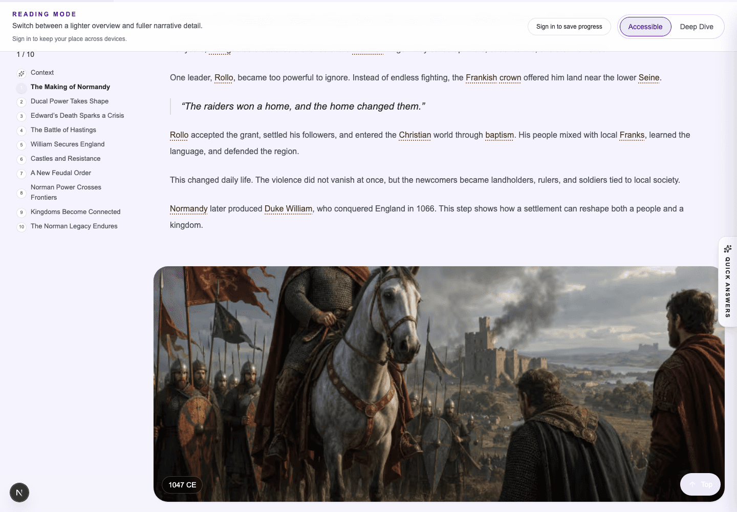 Story Context screenshot