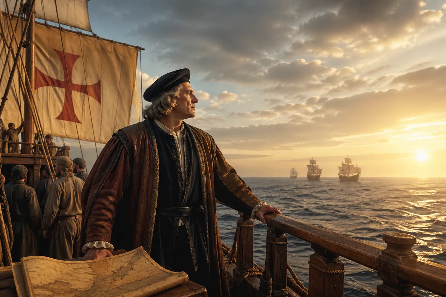 Columbus Crosses the Ocean